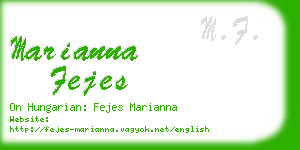 marianna fejes business card